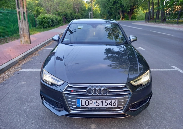 Audi S4 cena 132000 przebieg: 136000, rok produkcji 2018 z Ząbki małe 529